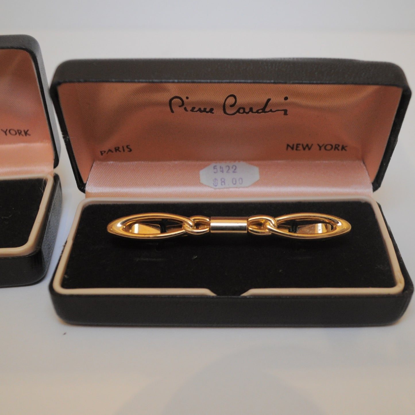 1950's PIERRE CARDIN COLLAR BARS GOLD + SILVER TIE CLIPS - LNF Shop - Pierre Cardin, Men's Jewelery, Montreal, Mile End