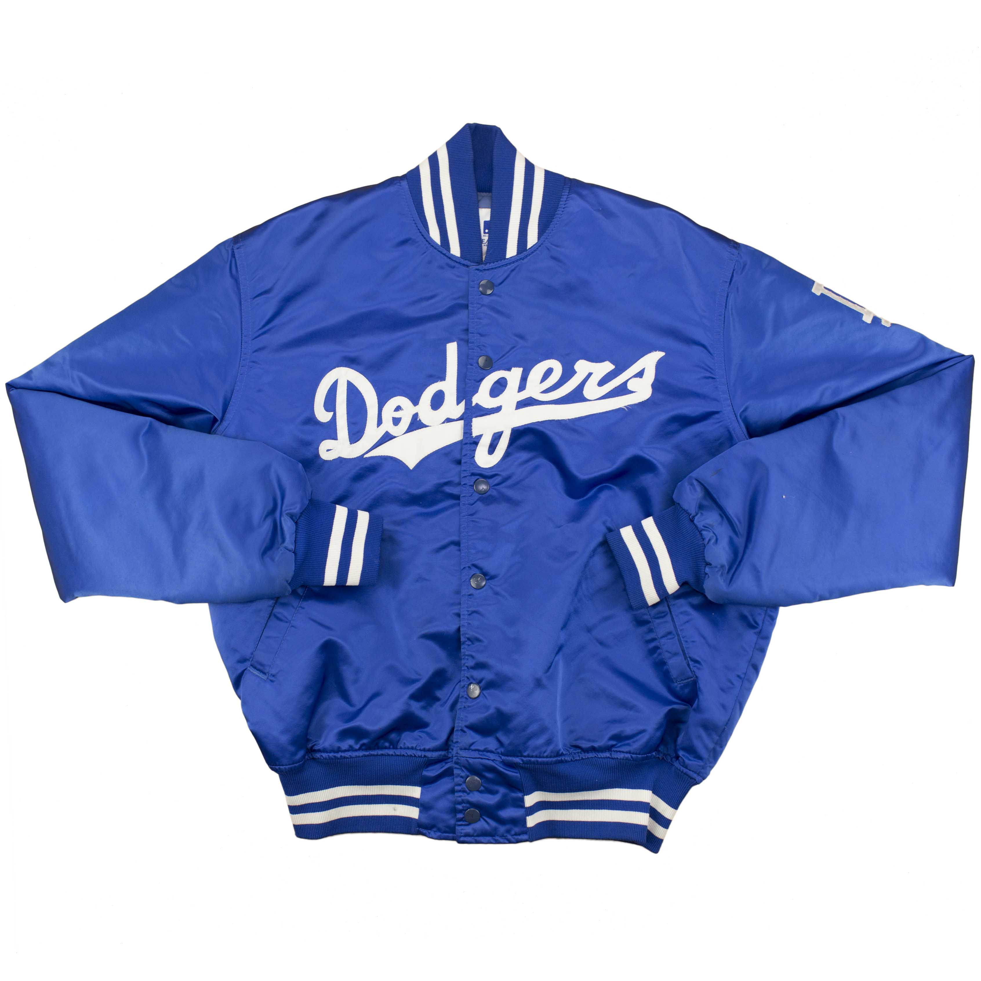 Dodgers satin bomber jacket deals