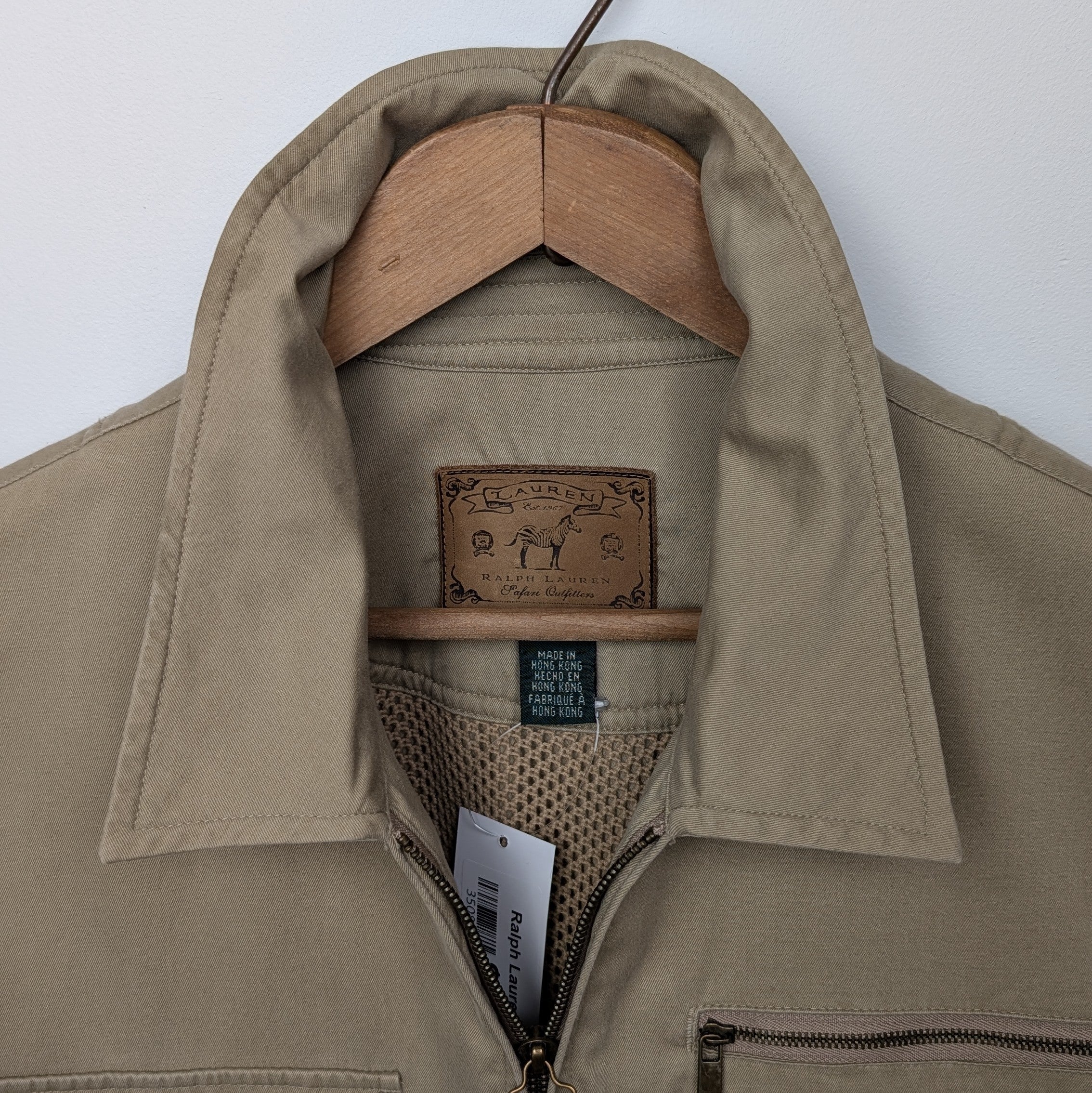 Ralph Lauren womens safari zip jacket 2000s vintage no size tag