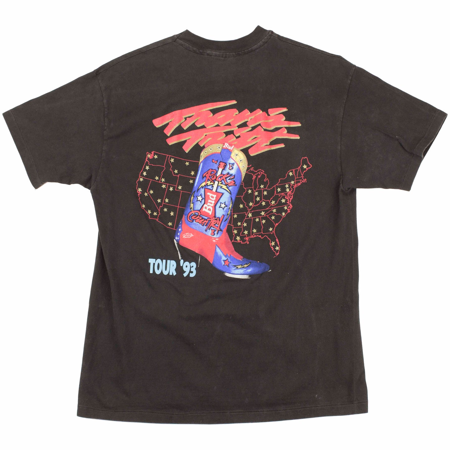 Travis Tritt shirt vintage 1993 Budweiser music promo