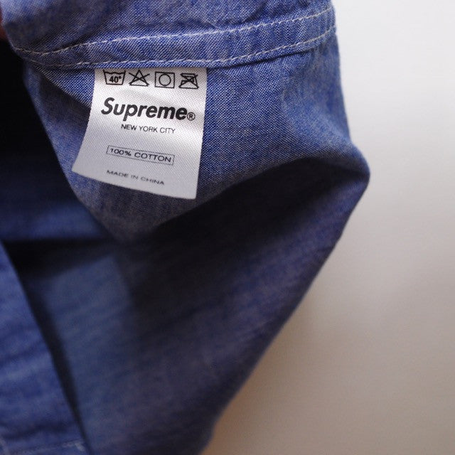 Supreme chambray short sleeve shirt